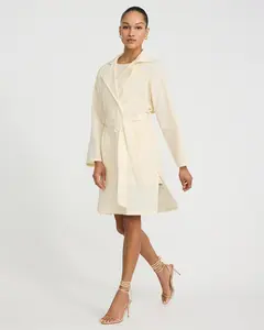 Express Double Breasted Belted Midi Trench Coat