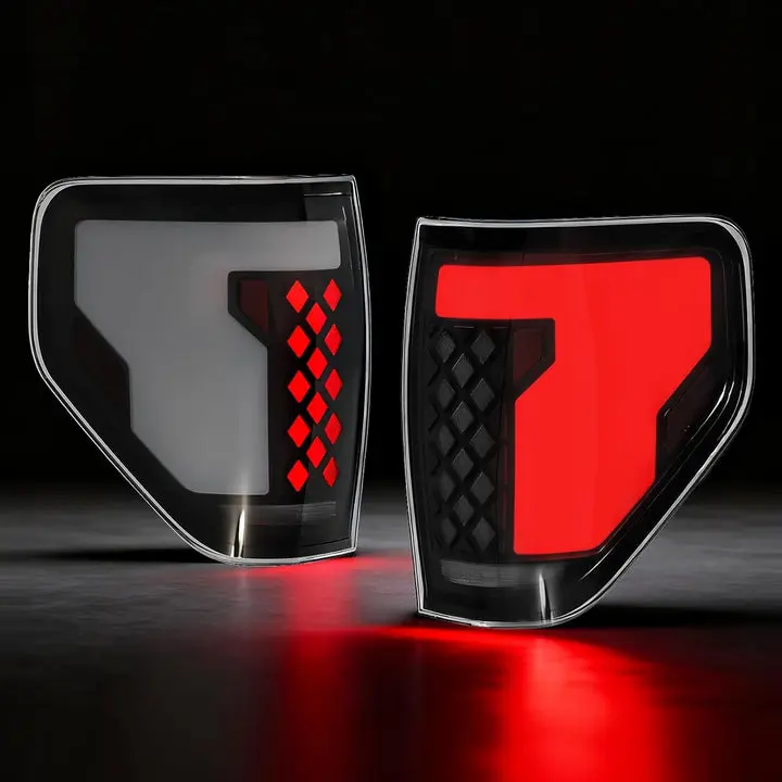 Automotive Sequential Full LED Tail Lights for 2009-2014 Ford F150, Acrylic Car Light, Essential Cars Accessories
