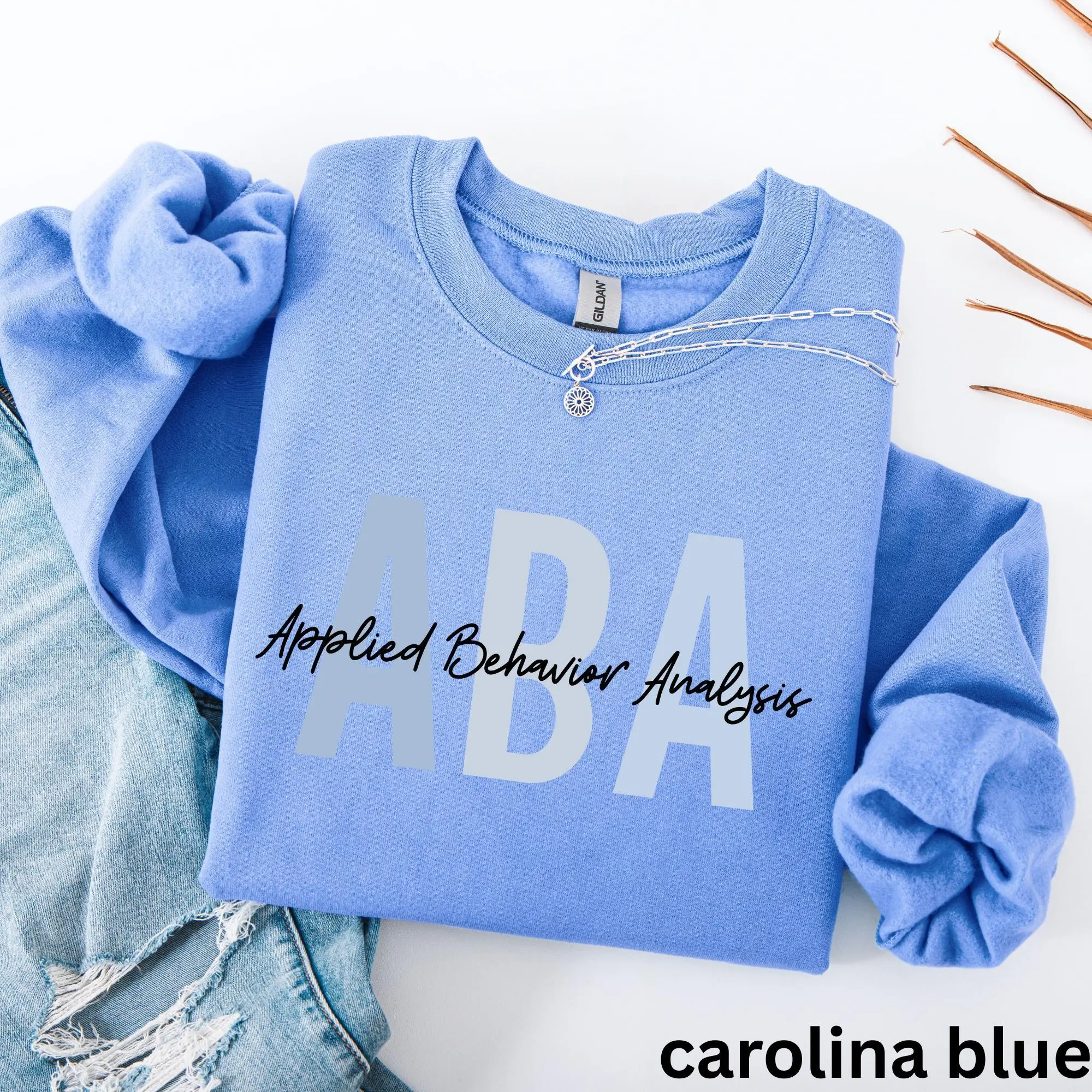 ABA Therapist Crewneck short-sleeve T-SHIRT Or Sweatshirt, Applied Behavior Analyst Sweatshirts