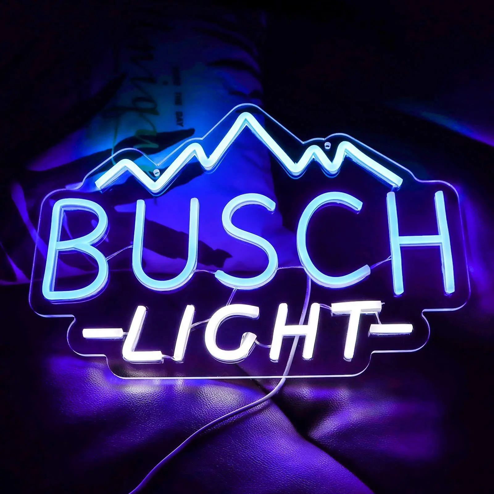 Ipcs Anime LED Busch Light Neon Sign, Vibrant Neon Light, Wall Mounted Lights, Decorative Lights, Led Decoration, Premium Acrylic Wall Mounted Decor with USB Powered, Perfect for Home Bar, Garage, or Perfect for Gifting All Occasions