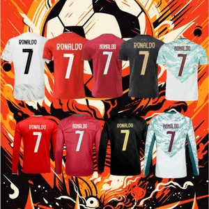 2025 Portugal Sleeve 7# Cristiano Ronaldo Soccer Jersey Football Jersey Quick Drying