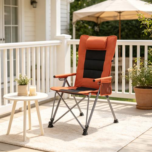 5-Position Adjustable Reclining Camping Chair, Side Pocket & Carry Bag, Heavy Duty , Portable Outdoor Chair for Beach, Camping, Patio, pillow 5-Position Adjustable Reclining Camping Chair, Side Pocket & Carry Bag, Heavy Duty , Portable Outdoor Chair for Beach, Camping, Patio, pillow