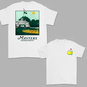Masters Tournament 2026 Shirt, Vintage Cotton, Breathable Fabric, Classic Collar, Augusta Golf Club Menswear, Trendy Gift for Men and Women, Gifts for Golf Fans, Funny Graphic Tees, Casual Streetwear Unisex Top