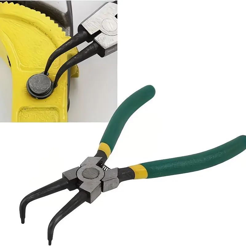 Multi-Functional External Bent Retaining Ring Pliers, Comfortable Handle, Ideal for Car and DIY Projects, Compact High-Quality Tool, Spring Action Pliers
