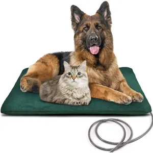 Outdoor Heated Pet Bed with Waterproof Cover,Pet Heating Pads for Dog,Soft Electric Blanket Auto Temperature Control,Heating Mat for Dog House Cabin Cot Doorway,Rescue Cats