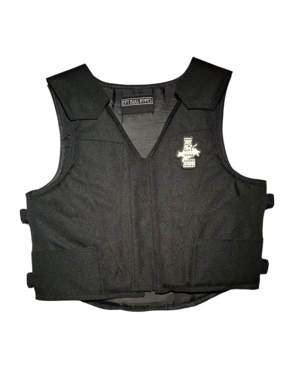 EPT Bull Riding Vest v3.0- Black Cordura EPT Brand - Adult Sizes: Small to 2X-Large Fitness Workout Vest Sports Vests