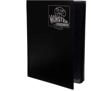 Monster Binder - 9 Pocket Trading Card Album - Matte Black - Holds 360 Yugioh  Magic  and Pokemon Cards