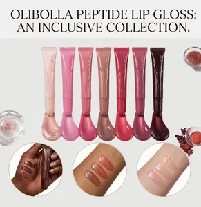 OLIBOLLA Tinted Glossy Lip Balm | Hydrating Plumping Lip Treatment | Non-Sticky Glass Lip Shine Holographic Shimmer Lipgloss tiktokshopspringglowup