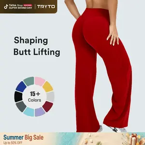 TRYTO SoftMotion Straight Leg Bottoms Fitness Sportswear Gymwear Casual Pants