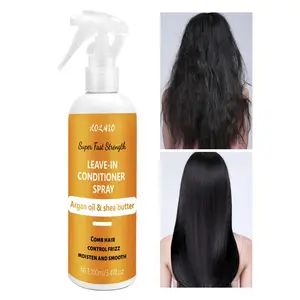 Argan Oil & Shea Butter Leave-in Conditioner Spray, 1 Box Hydrating Anti Frizz Curl Hair Care Spray, Hair Care & Styling Product for Women & Men