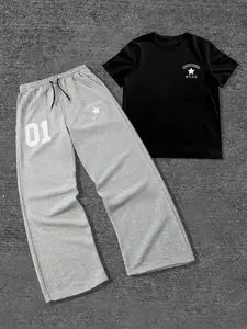 Men's Dual-Tone Ultratech Wool Sports Set, Tracksuit, Includes Hoodie & Jogger Pants, Comfortable & Stylish Activewear for Gym & Fitness