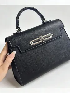 Women's Fashion Handbag, Short-Cut Kelly Bag Design, Pure Color Trendy Accessory for Everyday Use, Stylish Women's Shoulder Bags