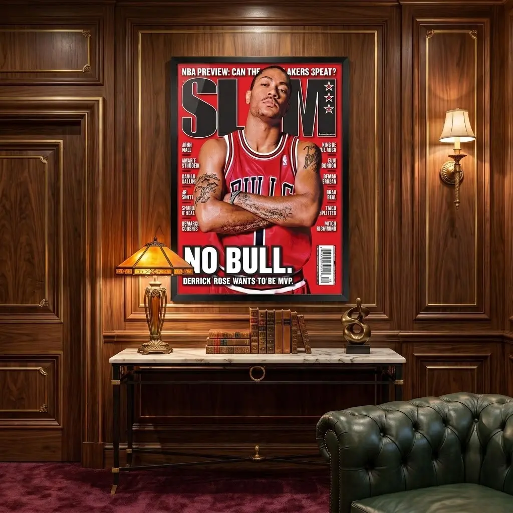 Derrick Rose Chicago Bulls NBA Slam Cover Poster