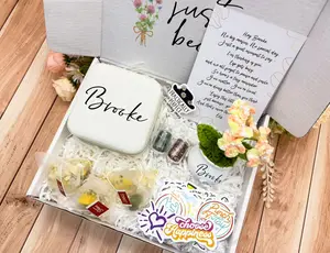 Personalized Gift Box - Send a Smile Anytime - Customized "Just Because" Box with Name & Message - Large, Medium, Small Sizes - 4 Box Styles - Unique Creative Surprises