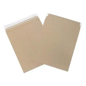 Aviditi 11 x 13 1/2" Stayflats Brand Rigid Flat Mailers, Kraft (Pack of 100) Photo Document Mailers, Peel & Seal Closure, Tear Strip Easy Opening.