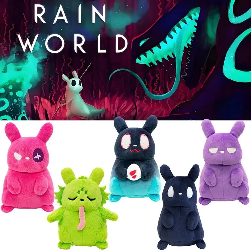 Rain World Plush Toys Slugcat Plushie Dolls Game Slug Cat Stuffed Pillow Decoration Peluche Children's Birthday Gifts