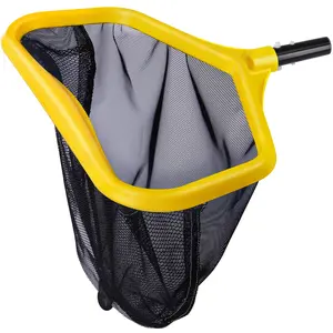 VANCANSTLE Pool Net, Pool Skimmer Net with Reinforced Frame, Large Capacity Pool Cleaning Net, Fine Mesh Pool Nets for Cleaning Leaves Pond Spa Inground Swimming Pools, Pool Leaf Rake (No Pole)