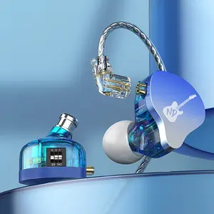 CCA ND DD3 Adjustable In-Ear Monitor Headphones, Dual-Cavity Dynamic Iem Earphones, Gaming Earbuds, Clear Sound and Deep Bass Wired Gaming Earplugs with Detachable Cable