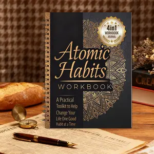 Atomic Habits 4 in 1 Guide & Planner, Productivity Planner, Planner Notebook, How to Build Good Habits, 21 Ddays to Break Bad Habits, build microhabits, optimize sleep, Includes habit tracker and exercise sheet, Quality Printing, Smooth pages