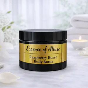 Essence of Allure's Raspberry Burst is creamy and has a strong refreshing scents of Raspberries that lingers on your skin all day. Scented