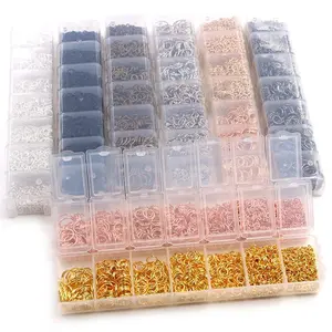 One Set Box 3 4 5 6 7 8 10mm 4 Colors Open Jump Rings Split Rings Link Loop For DIY Jewelry Making Findings Connector