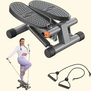 Niceday Steppers for Exercise, Stair Stepper with Resistance Bands, Mini Stepper with 300LBS Loading Capacity, Hydraulic Fitness Stepper with LCD Monitor