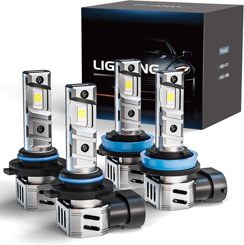 [One-year warranty service provided] FRANXI 9005/HB3/9006/HB4/H11/H9/H8/H7 White LED Headlight Kit High/Low Beam Bulbs Super Bright 6000K 32000LM 【Check the image to confirm your model】