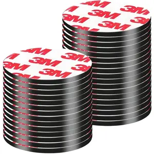 2" Big Round Magnets with Adhesive Backing, 20 Pack- 50mm Precut Sticky Big Magnetic Dots Tapes for DIY Crafts Projects Whiteboard, Fridge