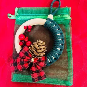 Macrame Christmas Ornaments Decoration