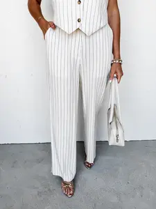 [Another Love] Azula Striped Linen Trouser Pant