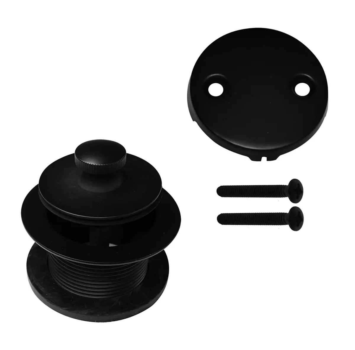 Westbrass D98LTBPA-62 Integrated Overflow Drain PVC, Matte Black