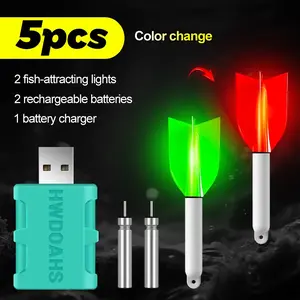 Night Fishing Bright Alert Alarm, Sensitive Bite Indicator Light, Glow Fish Attractor Lamp, Ideal for Carp and Crucian Carp Fishing