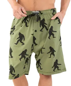 Bigfoot Lazy One Pajama Shorts for Men, Men's Pajama Bottoms, Sleepwear - Sasquatch