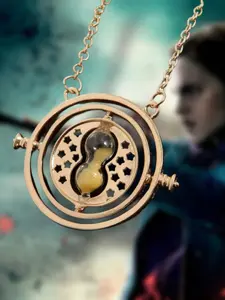 Harry Potter Time Turner Hourglass Necklace Sweater Chain, Movie Peripheral Jewelry, Ebay Collectible Accessory