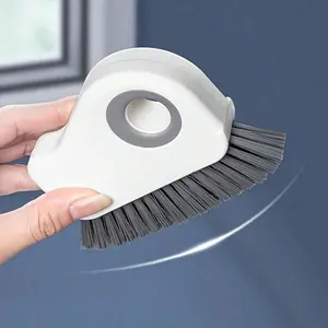 2 in 1 Removable Window Rail Cleaning Brush - Easy to Hold, Free Plastic Gap Wiper for Doors and Windows, Efficient Glass Corner and Window Sill Cleaning Tools, Efficient Cleaning Tools | Ergonomic Design | Plastic Construction, Window Cleaning Brush