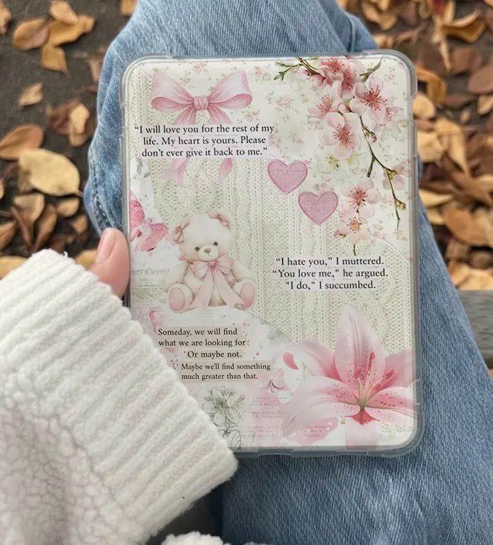 Valentines Romance  Kindle Insert for Clear Case – Aesthetic Book Lover Decor | Cozy Reading Accessory