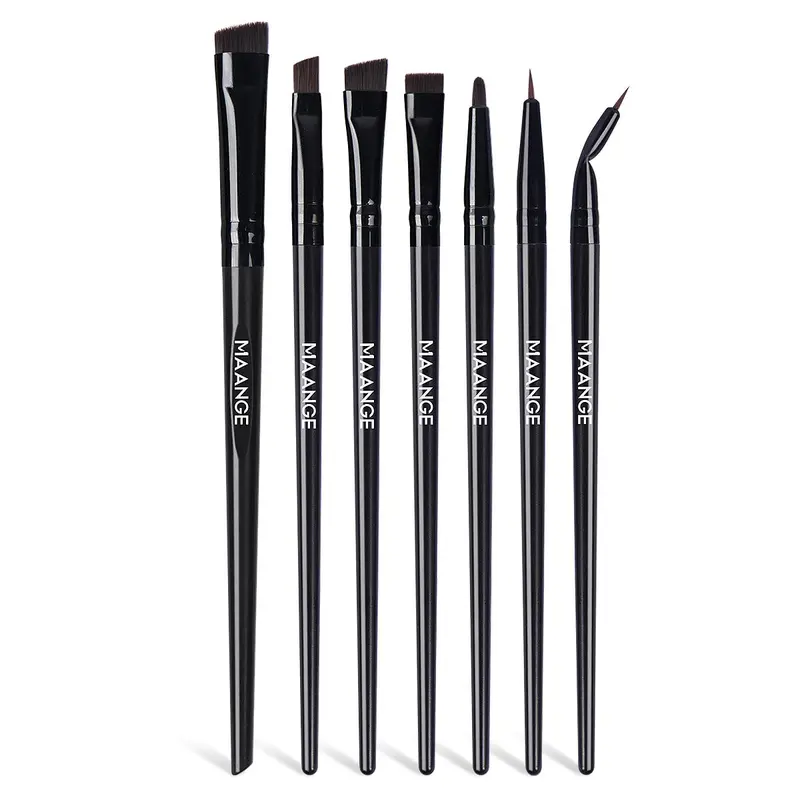 MAANGE Professional Eye Makeup Brush Set, Eye Brush Kit, 7 Counts Brush, Brush Included, Eyebrow Brushes, Eyebrow Angled Brush for Eyebrow, Eyelash, Eyeliner, Concealer, Eyeshadow, Makeup Tools for Women & Girls