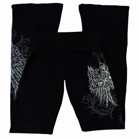 Heaven sent foldover flared leggings