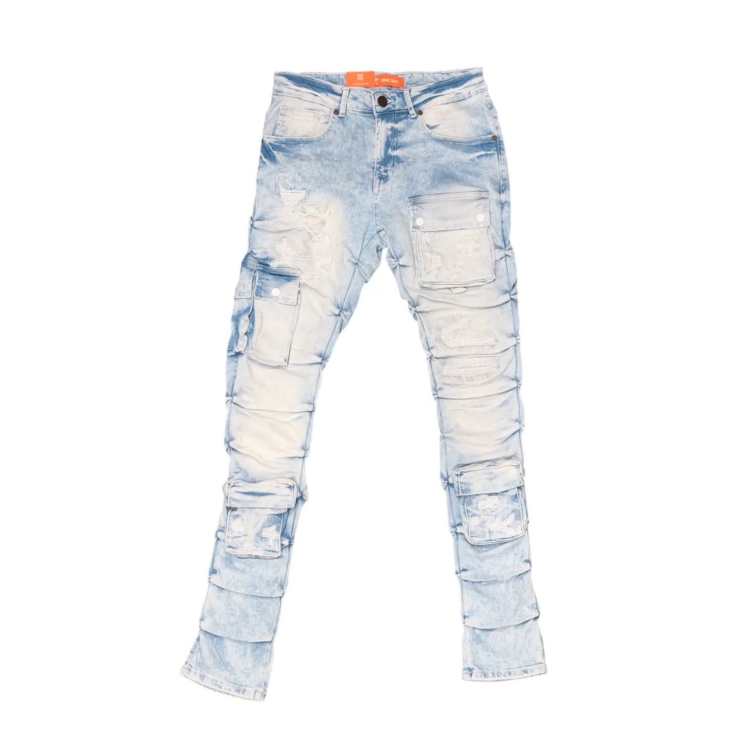 Men's Cargo Skinny Stacked Jeans | Vintage