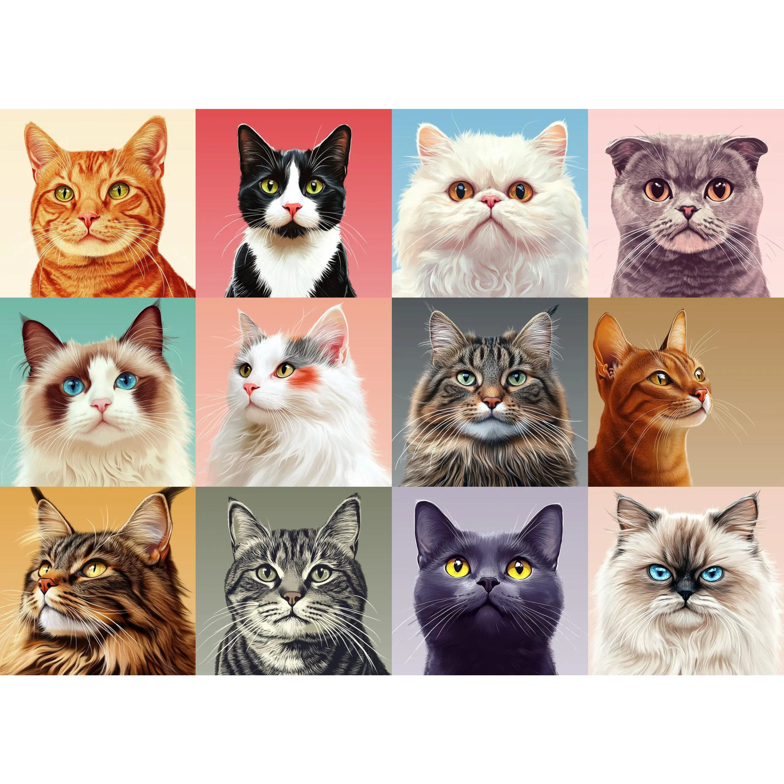 Snappy Puzzles Cattitude – 1000-Piece Jigsaw Puzzle for Cat Lovers