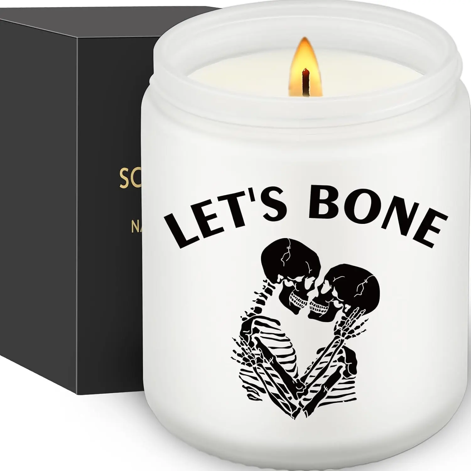 Halloween Gifts for Women, Valentines Anniversary Candle Gifts for Him, Birthday Gift for Boyfriend Girlfriend, Couple Skull Candles, Spooky Fun Gift, Wedding Present