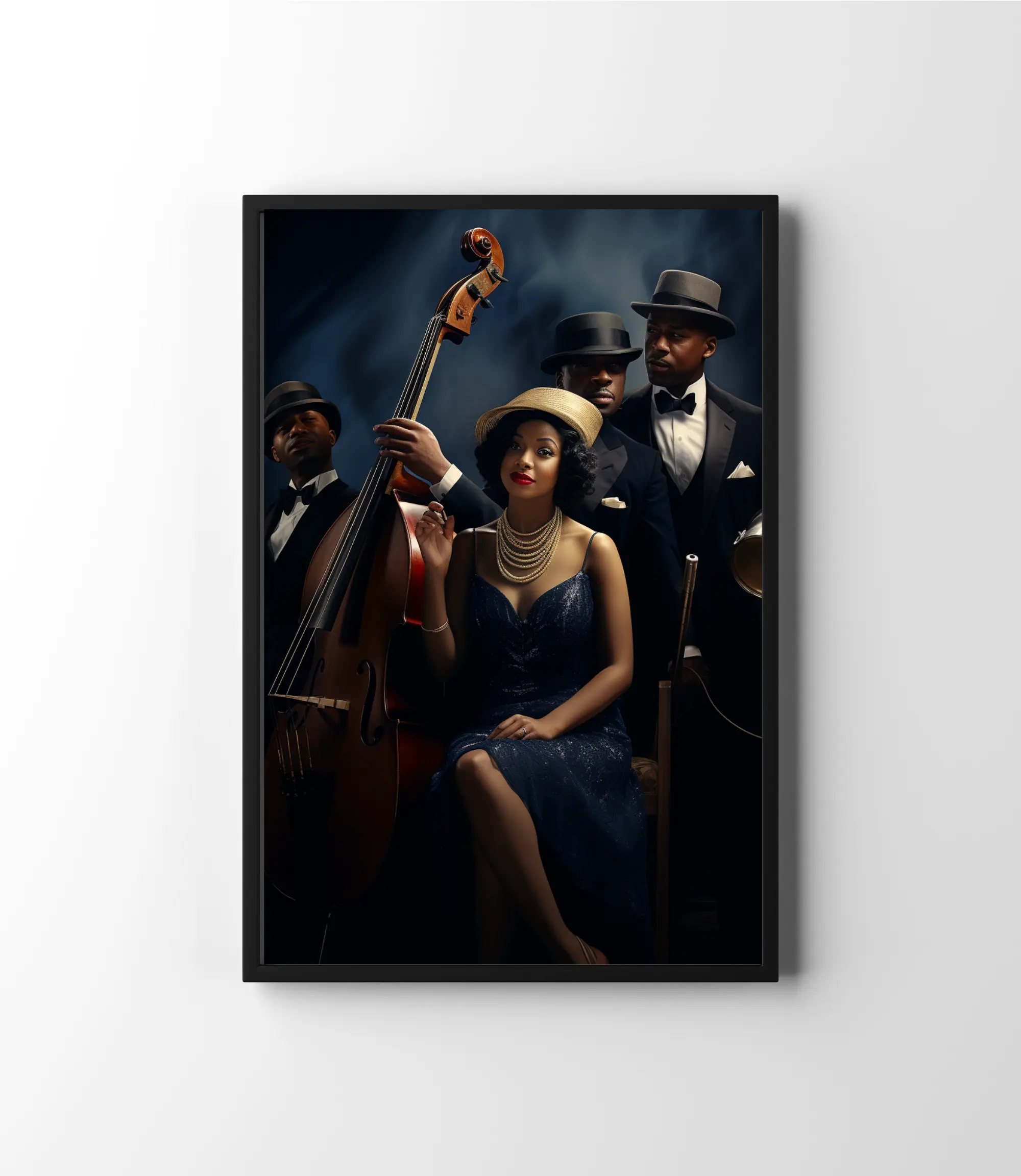 Cultured Notes Harlem Renaissance Jazz Band Wall Art Poster, Wall Art for Home Decor - The 1920s Jazz Band