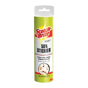 Scotch Brite 8952954 8 in. Scotch-Brite Lint Roller Refill, Black