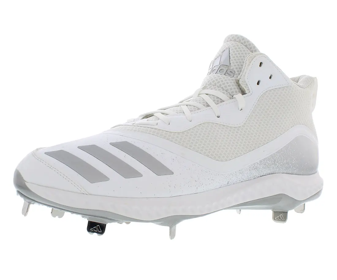 Adidas Men's Icon V Bounce Mid-Top Baseball Shoes, Casual Athletic Trainer with Responsive Cushioning
