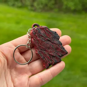 Jerky Keychain 3D Printed with custom text