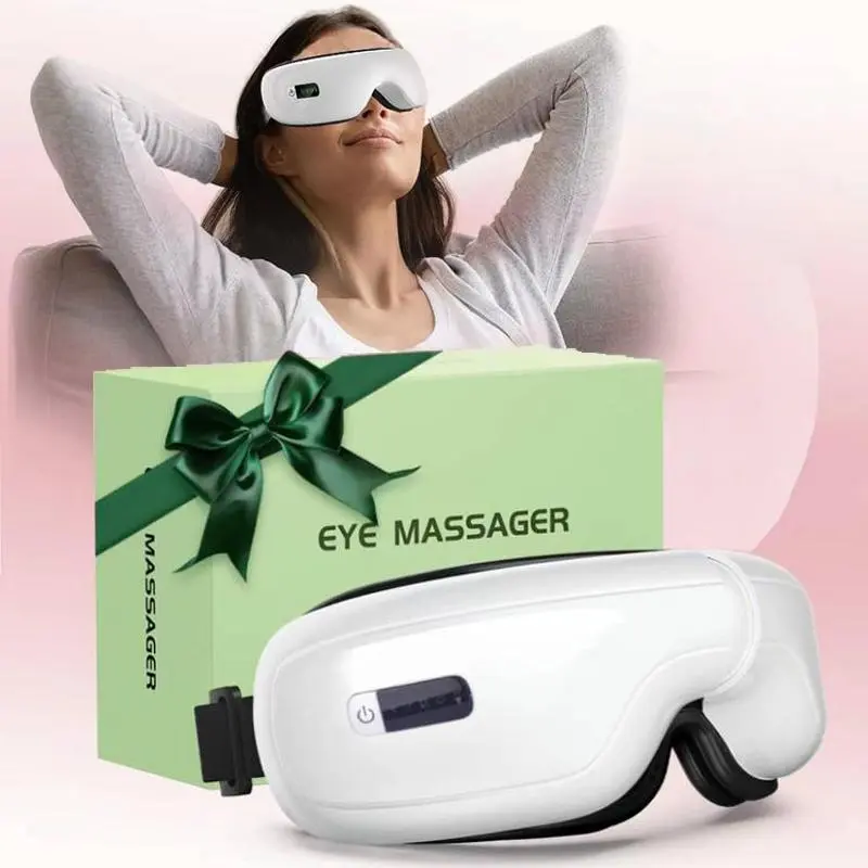 Smart Electric Heating Eye Massager, Foldable Eye Massage Tool with Bluetooth-compatible Music, Eye Relaxation & Comfort Product for Women & Men