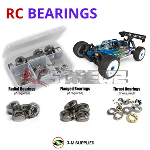 RCScrewZ Metal Shielded Bearing Kit asc140b for Team Associated RC8B4.1 Team Kit 1/8 Nitro 4WD Off-Road Buggy (#80949, #ASC80949) | UPG