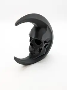 Skull Moon Bookend Gothic Home Decor Skull Decor