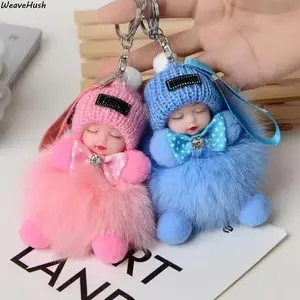 2 Pack Handmade Soft Plush Doll Keychain, Cute Charm Pendant for Phone & Bag, Perfect Accessory Gift for Women & Girls, Ideal for Birthday, Holiday & Everyday Use        What is the material of the handmade soft doll keychain? Can the handmade soft doll k