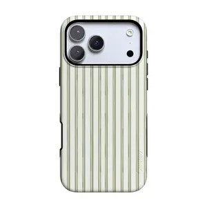 Casely iPhone 17 Pro Max Case | The Boyfriend Collection | Linen Stripe | Bold Protective Design | Compatible with MagSafe